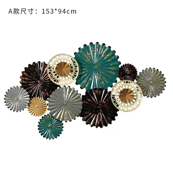 

Luxury metal flowers Wall decoration 3D retro iron home decor for living room decor wall hanging nordic Christmas gifts for wall