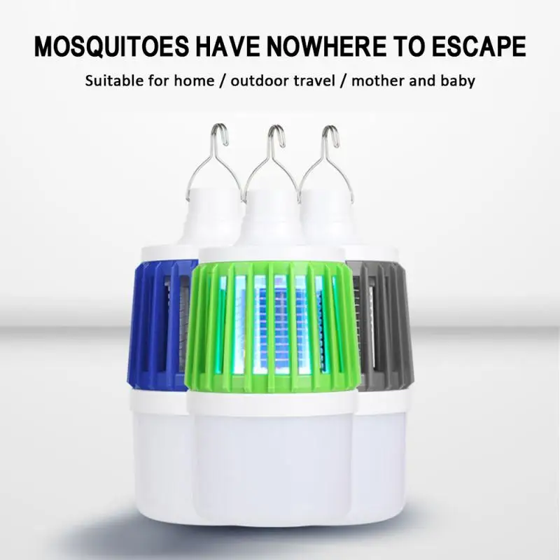 Flashlight 3 in 1 Rechargeable LED Bug Zapper Camping Light Lantern