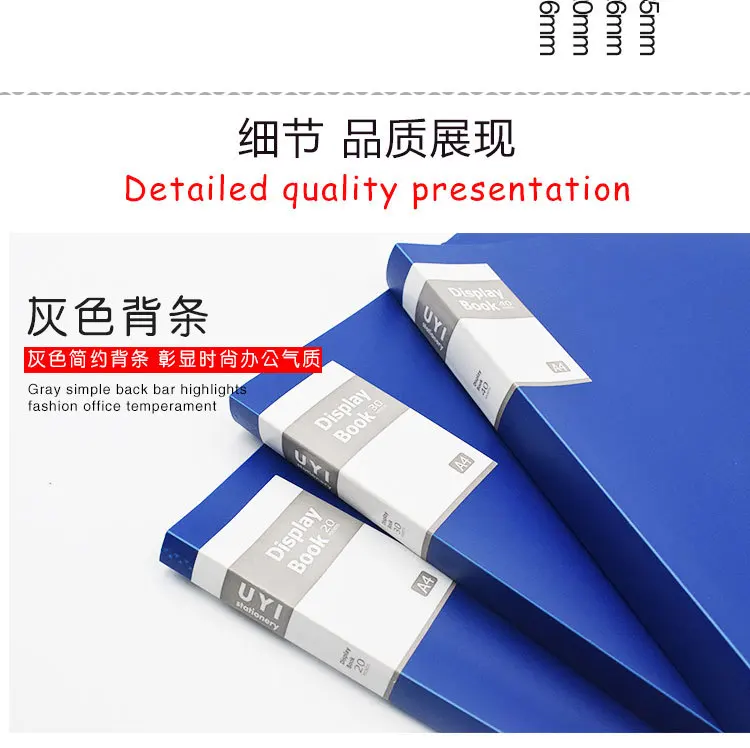 Chinese Red A4 Info Booklet 20 Pages 30 Page 40 Page 60 Page Transparent Folder Students Folder Three-Color Selectable