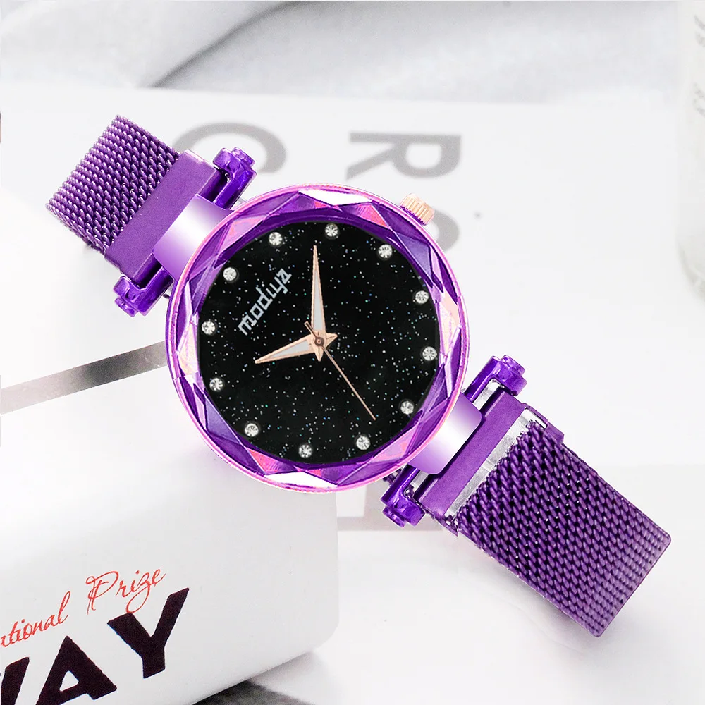 

2020 Women Watches Magnetic Starry Sky Female Clock Quartz Wristwatch Fashion Ladies Wrist Watch zegarek damski relogio feminino
