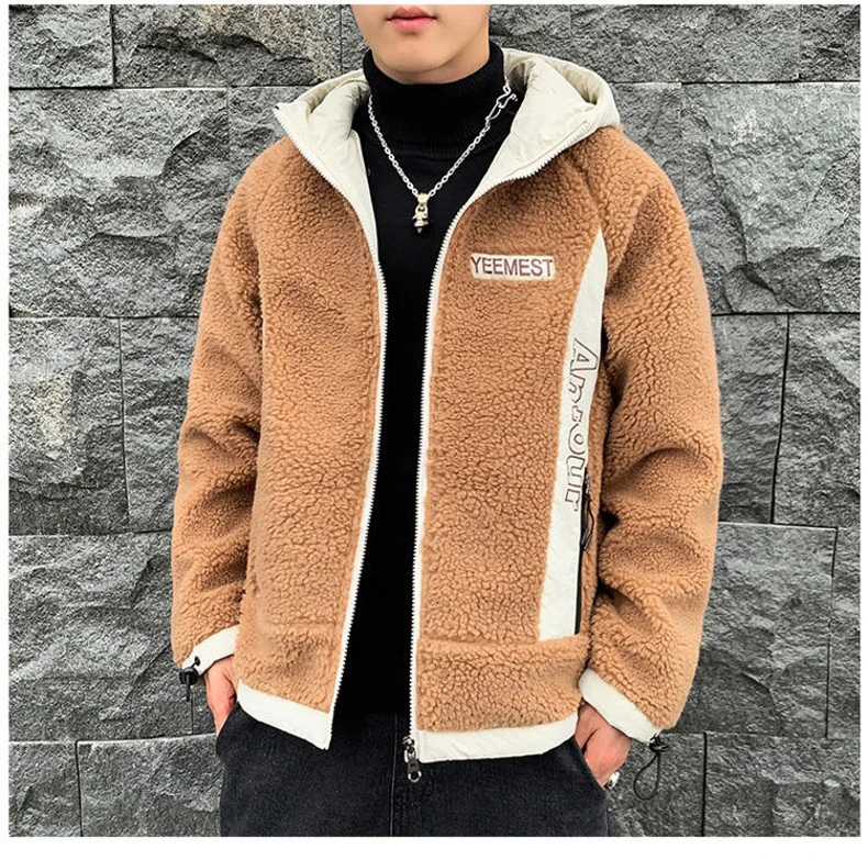Зимняя куртка мужская новая Корейская Студенческая хлопковая стеганая одежда теплые мужские куртки хаки серый белый уличный стиль мужская повседневная куртка