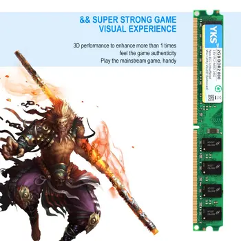 

2GB DDR2 800 Dual Channel 800 MHz Memory Ram Compatible with DDR2 RAM Memeoy 240 pin Application in Desktop