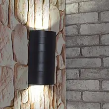 IP65 Водонепроницаемый светодиодный наружный настенный светильник для крыльца, настенный светильник, вверх и вниз 6 Вт Светодиодный светильник для крыльца, настенный светильник