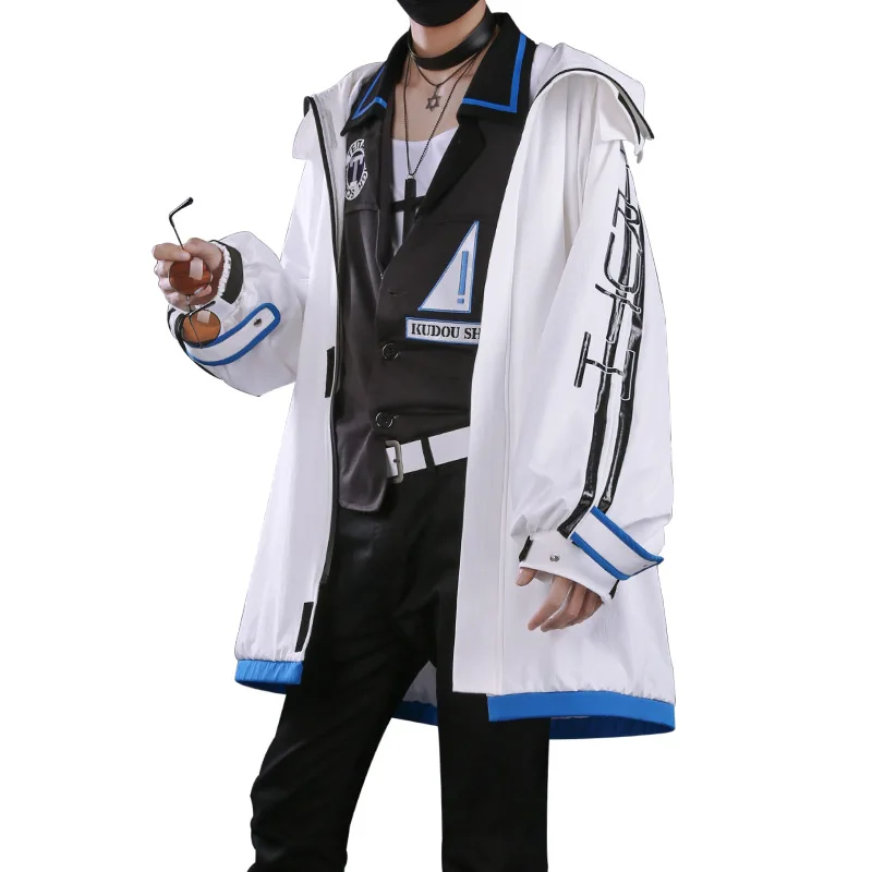 Detective Conan Case Closed Kudou Shinichi cosplay costume fashion interpretation uniform daily wear Anime outfits clothes coat |