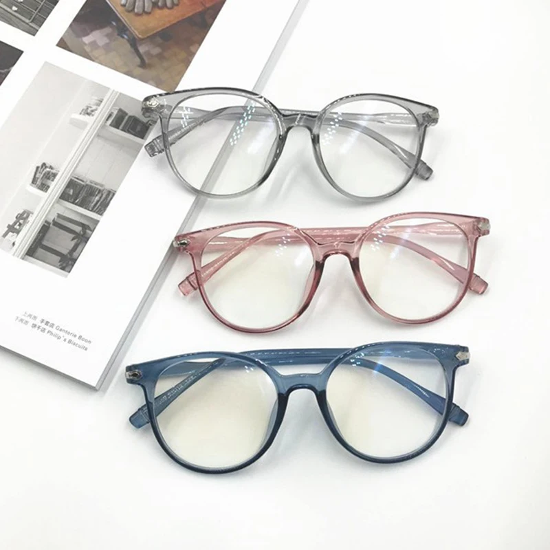 blue light filter glasses Fashion Anti-blue Glasses Student Computer Glasses Mobile Phone Goggles All-match Retro Glasses Plastic Material Universal blue blocker sunglasses