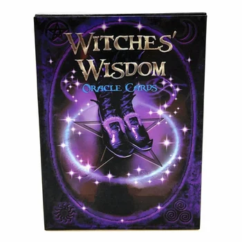 

Witches Wisdom Oracle Cards English Deck Game Cards Stunning Mysterious Deck Witches Tarot Card Party Games
