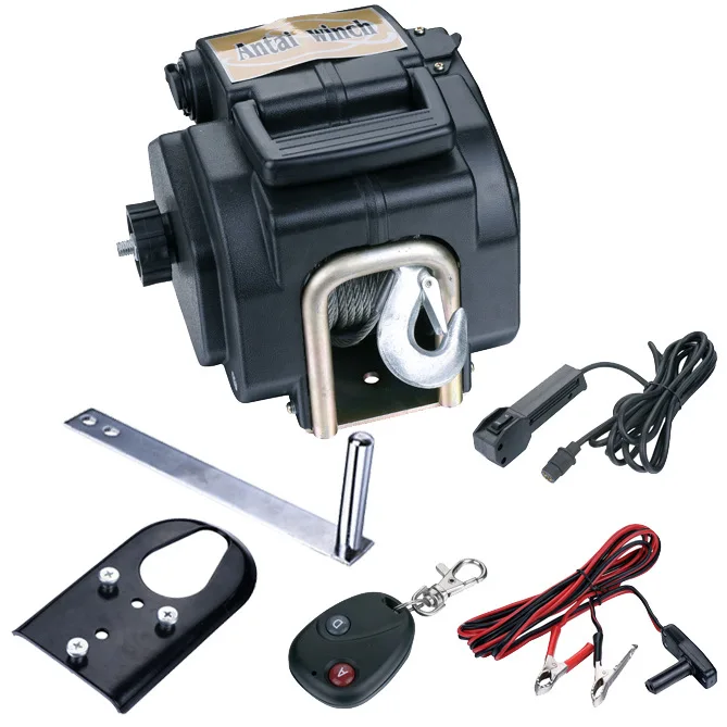 

12V 3500 фунт Морская электрическая лебедка с беспроводным пультом дистанционного Light