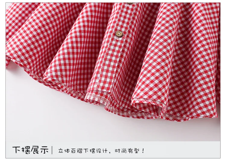 Spring New Korean CHILDREN'S Garment Shirt Girls Plaid Shirt Spring And Autumn Big Boy GIRL'S Shirt