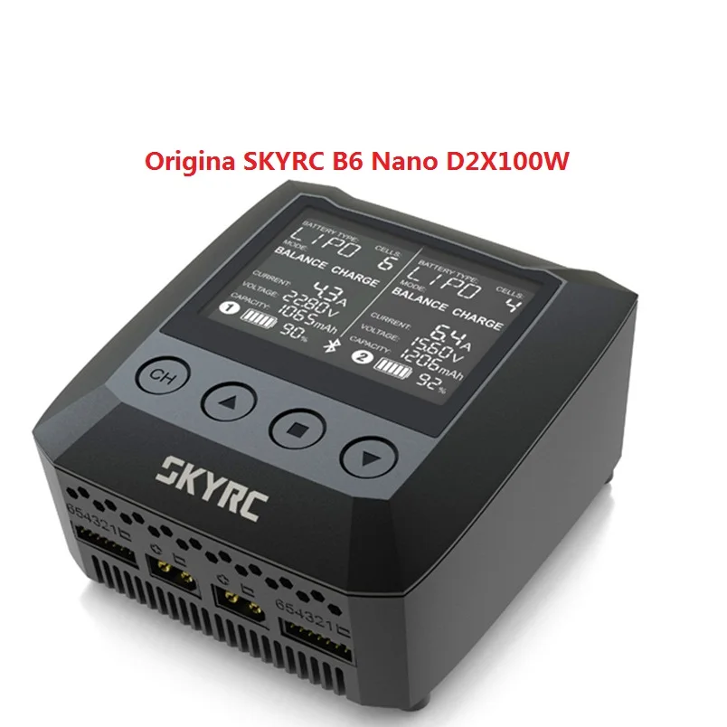 Origina SKYRC B6 Nano Duo 2X100 Вт 15A AC Bluetooth умное зарядное устройство СОП зарядное устройство Поддержка небесное зарядное устройство