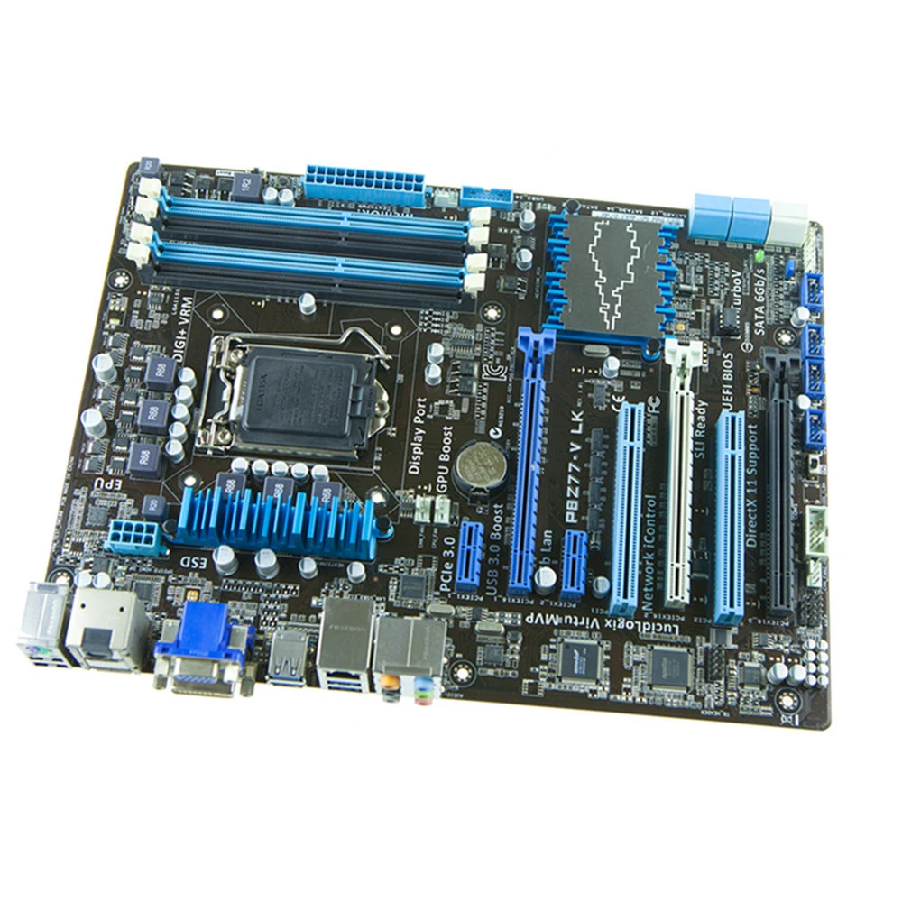 For Asus P8z77v Lk Desktop Motherboard Lga 1155 Ddr3 I3 I5 I7 22/32nm