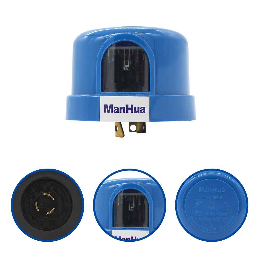 

ManHua 105-305VAC Light Sensor Switch Photocontrol for LED Lamps Model BF2405ELS
