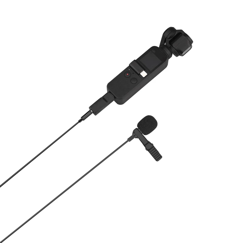 3.5mm Adapter for DJI Osmo Pocket Mini Lavalier Clip Microphone Mic Audio Adapter for Osmo Action Camera Extension Accessories