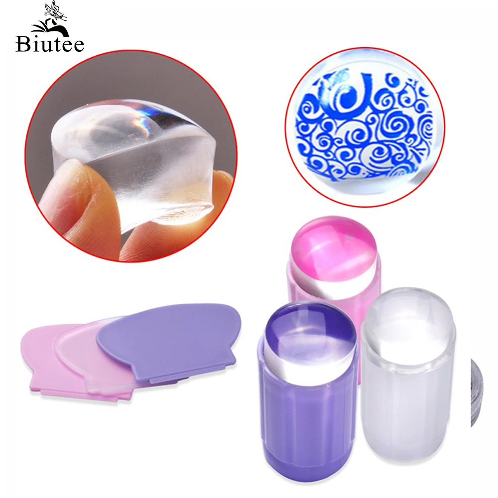 Random Pattern Nail Stamp Silicone Stamps Silicone Nail Tools French Tip  Nail Tool Nail Art Printer Stamping Nail Tool Silicone Nail Pen DIY  Manicure Tool Manicure Art Stamper Nail Stamper