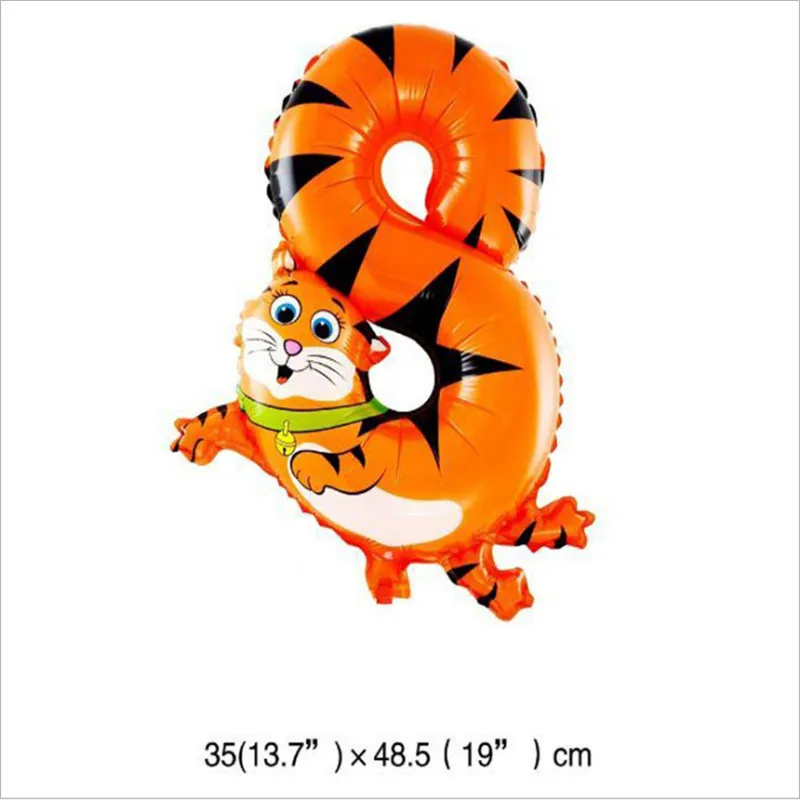 Алюминиевый воздушный шар цифровая алюминиевая пленка детский день рождения