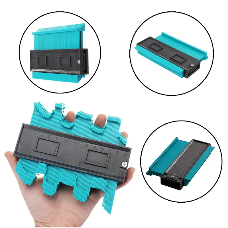 

Contour Profile Gauge Copy Gauge Duplicator Tiling Laminate Tiles Edge Shaping Wood Measuring Ruler Woodworking Tools