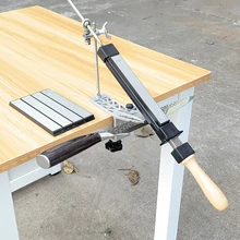Sistema de afilado knfie de ángulo fijo, herramienta de doble cara, afilado, ángulo de guía angular, 4 piedras de diamante, Apex edge, barra de cocina, nuevo