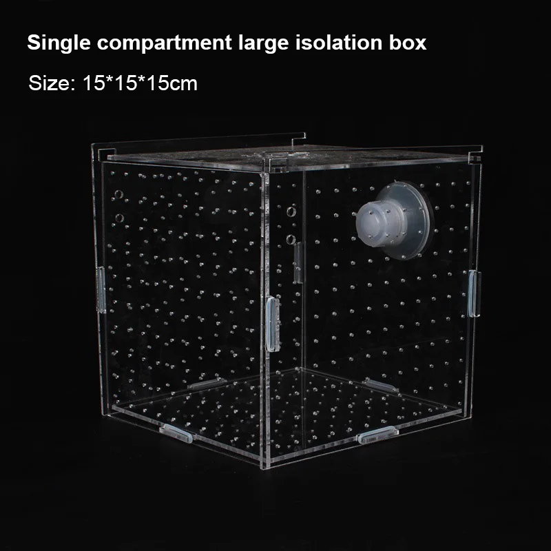 Fish Tank Transparent Aquarium Single Double Multi Grid Isolation Box Small Fry Incubator Breeding Box Aquatic Pet Supplies 1pcs fish aquarium,fish breeding box