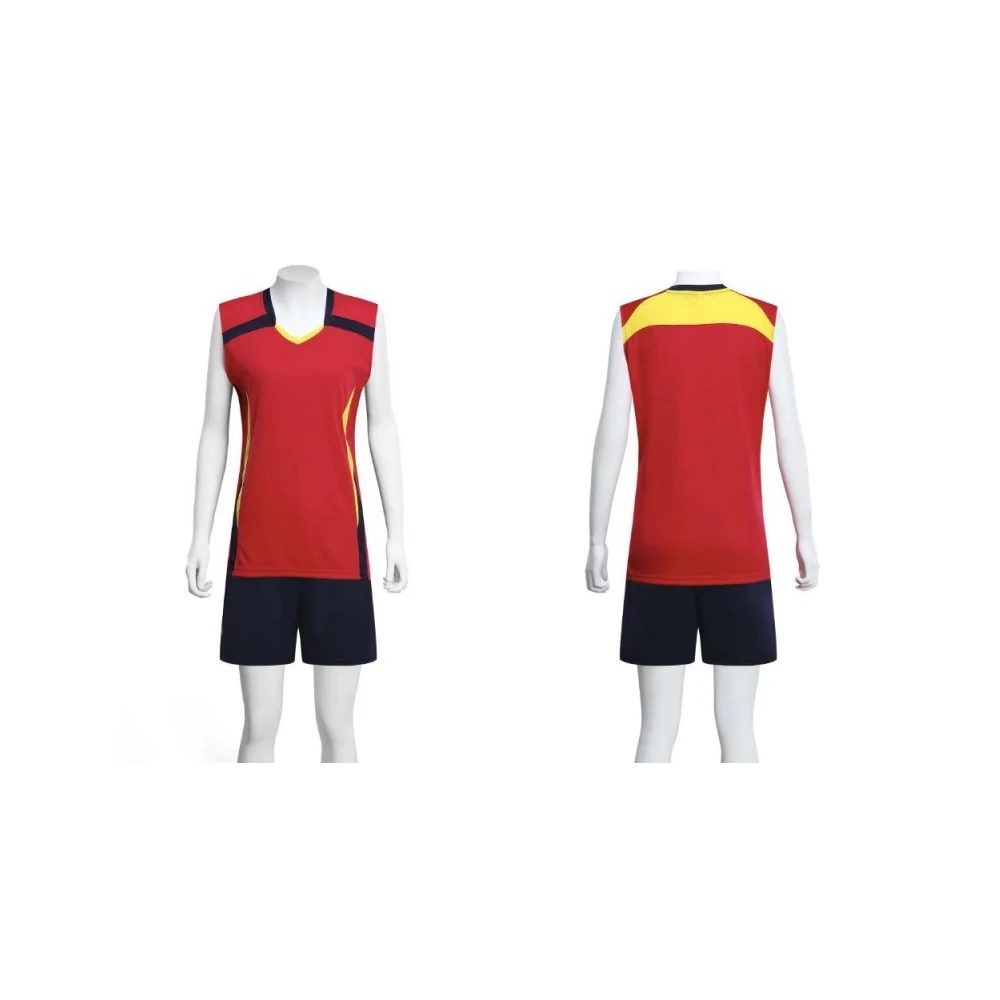 Новая мужская и женская быстросохнущая волейбольная одежда, костюм с короткими рукавами, дышащая трикотажная тренировочная форма для соревнований, командная форма - Цвет: F