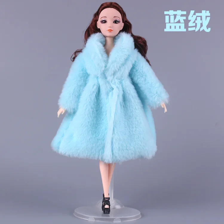 BJD Doll Clothes for 30cm 1/3 Dolls Fashion Plush Coat Doll Accessories Toys for Girls Diy Bjd Clothes Christmas Outfit Dress