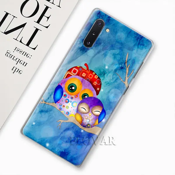 003 Милый Рождественский чехол с сердечками совы для samsung Galaxy Note 10 Plus 8 9 S10 S9 Plus S10e A30 A40 A50 A70 жесткий чехол - Цвет: 003