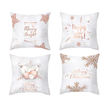 

18X18 Inch Christmas Pillow Case Cushion Cover Home Decoration Covers Festive Home Decoration Pillow Cushion Cover