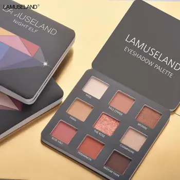 

La Museland / LAMUSELAND Eyeshadow Palette 9 Colors Shiny Brick Waterproof