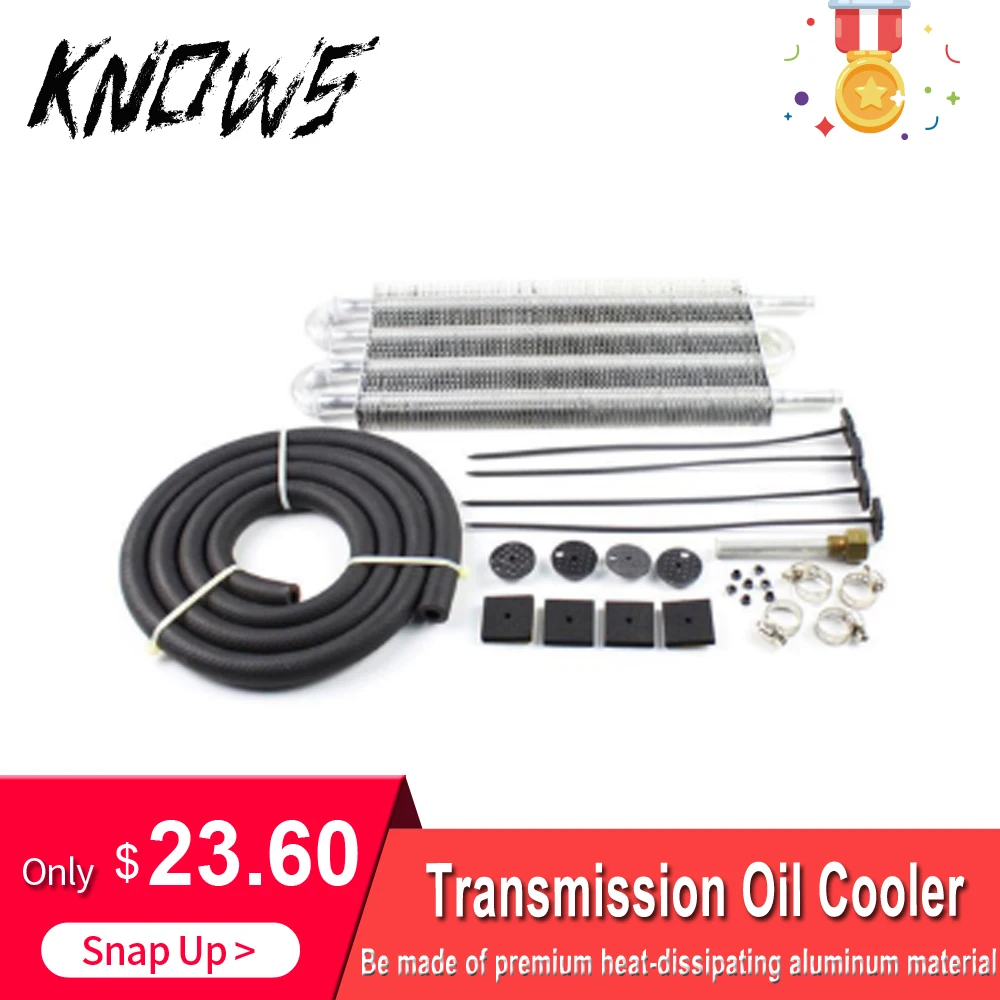 

Car 4 Row Remote Transmission Oil Cooler Kit Auto-Manual Radiator Converter Automotive Aluminum alloy Oil Cooler Auto Parts