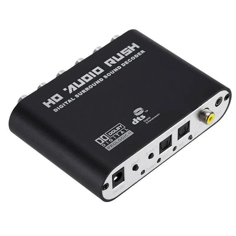  5.1 Canali DTS/AC3 HD Audio Rush Digital Sound Decoder Convertitore Analogico Adattatore