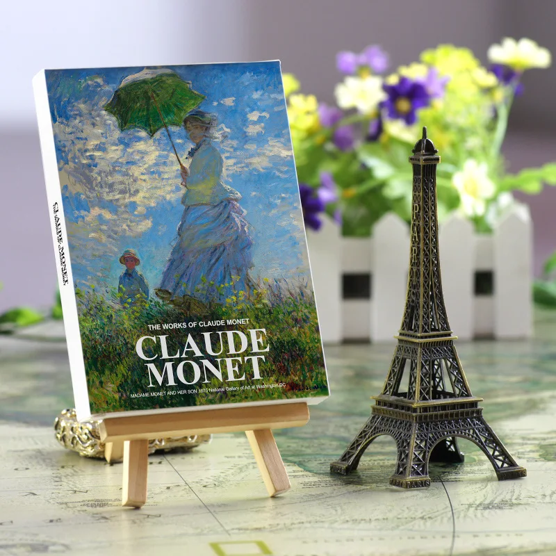 30 Sheets/LOT Claude Monet Oil Painting Postcard Vintage Monet Art Painting Postcards/Greeting Card/Wish Card/Fashion Gift