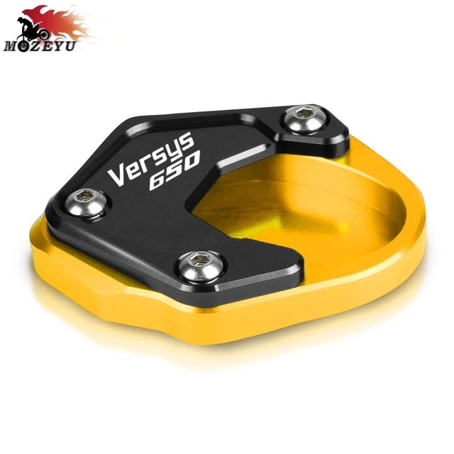 Side Stand Enlarge Kickstand Fit For KAWASAKI VERSYS650 VERSYS 650 2010-2019 2018 Motorcycle Accessories Sidestand Foot Enlarger GL-BK-versys650