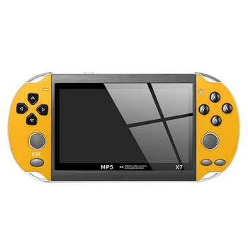 

X7 Dual Rocker Rechargeable Gifts Game Console 8GB TV Output Entertainment 4.3 Inch Handheld Video USB Plastic Multifunctional