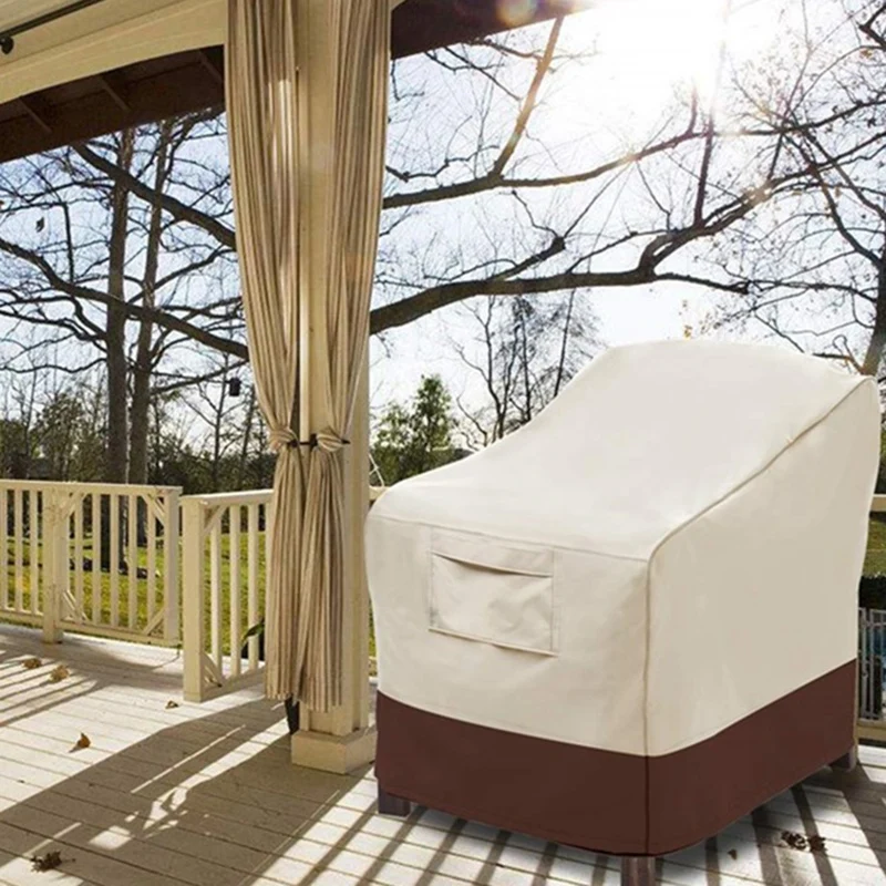 Водонепроницаемый пыленепроницаемый Patio чехлы для стульев Lounge Deep Seat Cover сверхмощный и водонепроницаемый открытый газон чехлы для мебели в патио