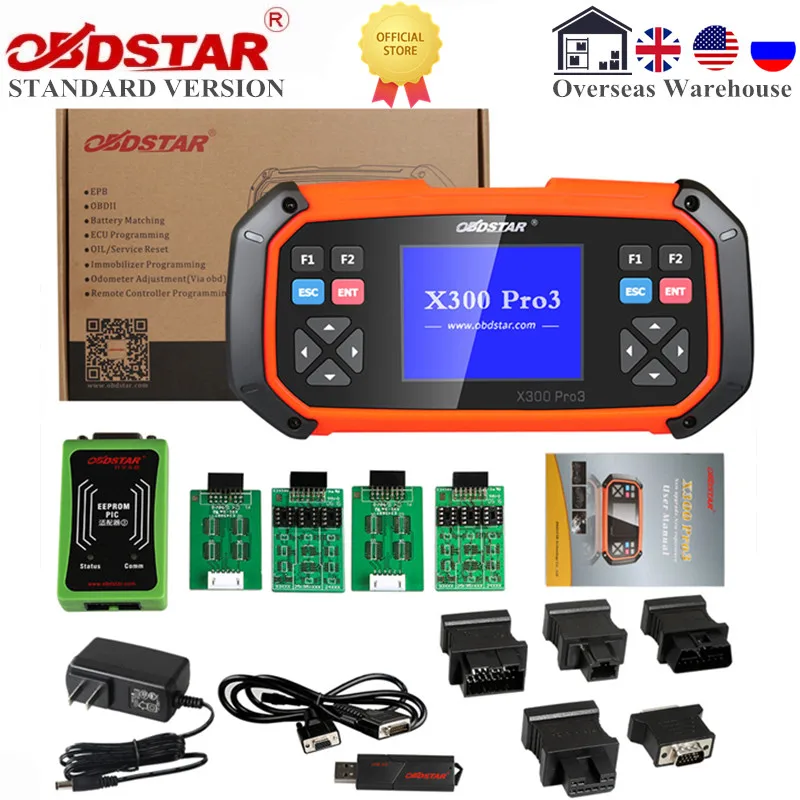 Obdstar x300 pro3 padrão imobilizador odômetro eeprom para toyota g & h chip todas as chaves vida perdida atualização gratuita