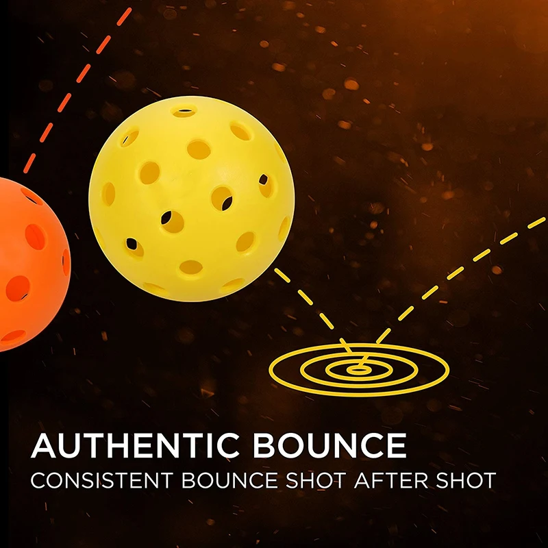 

Pure Outdoor Pickleball Balls Specifically Designed and Optimized for Pickleball Color Yellow