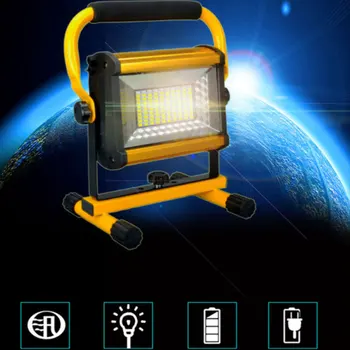 

Rechargeable 100 LED Flood Light Handheld Spotlight Searchlight Outdoor Camping Lantern Project Construction Lamp
