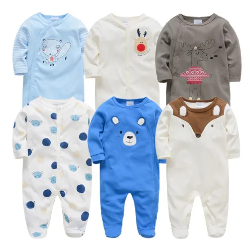 Коллекция года, 6 шт./партия, детские комбинезоны, roupa de bebes, Одежда для новорожденных мальчиков и девочек летний хлопковый комбинезон на возраст от 0 до 12 месяцев, Одежда для младенцев - Цвет: 818486394044