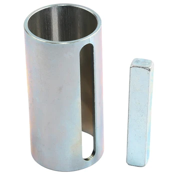 

New 1 Inch To 1-1/8 Inch 1/4 Inch Key Gas Engine Pulley Crank Shaft Sleeve Adapter