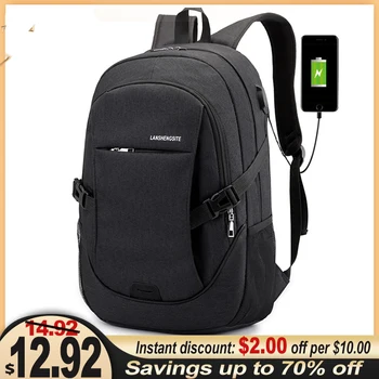 

Quality Large Capacity USB Charging Men Backpack 16 Inch Laptop Backpack for Men Computer Male Bag Business Travel Backpack