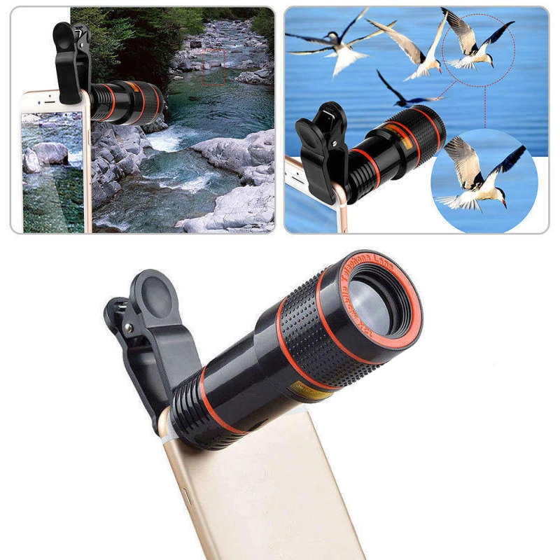 Practical 12x Optical Zoom Lens Telescope Monocular For Mobile Cell Phone  Camera Party Best Gift|Party Favors| - AliExpress