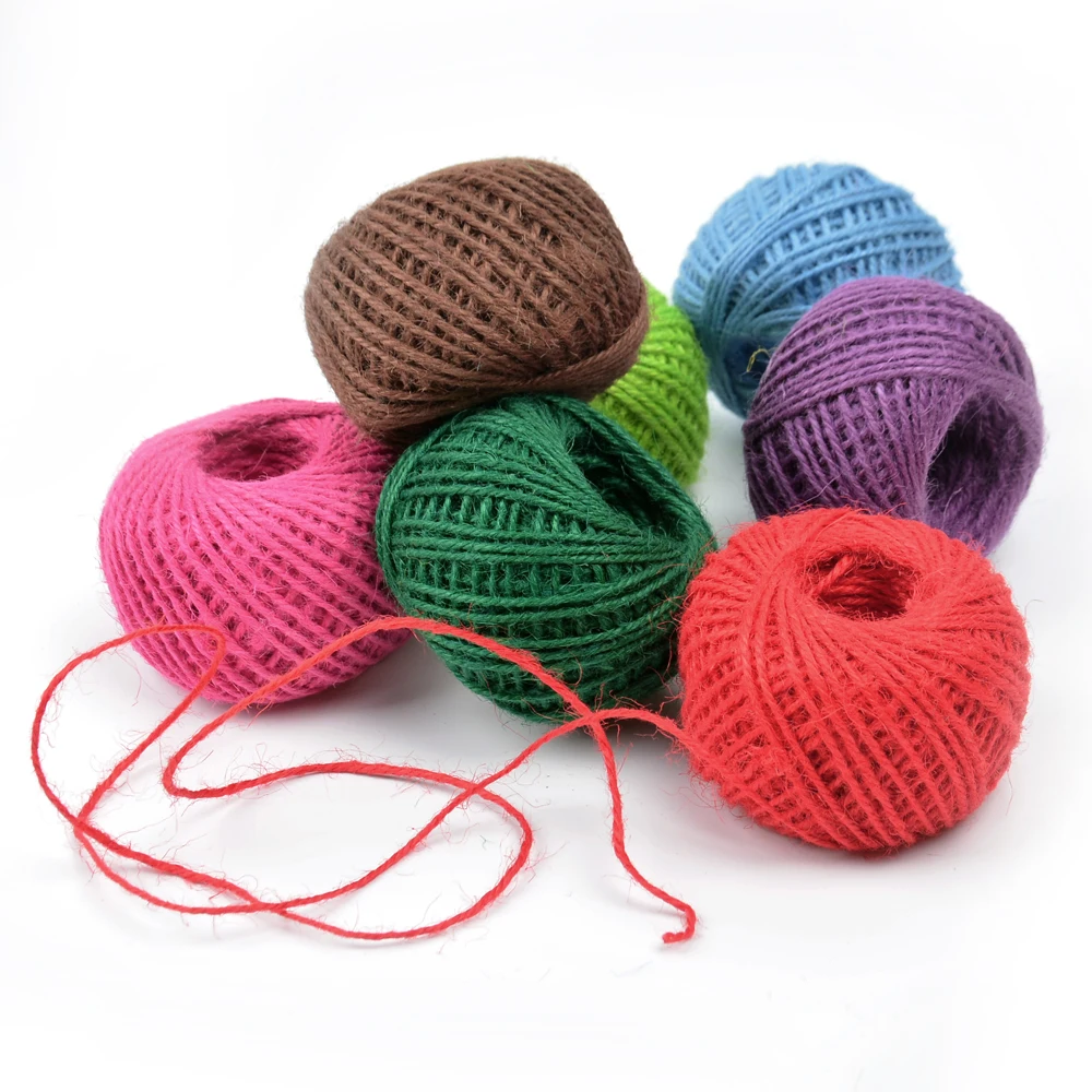 

30M Natural Twine Cord Jute Twine Rope DIY Decor Twine Jute String Gardening Cord Craft Gift Packing Strings Party Supplies