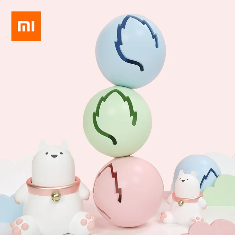 Xiaomi Кошка Интерактивная игрушка палка со звоночком+ светящийся шар+ кошачья мята мяч искусственные цветное кошачье Дразнилка для котенка игрушечные домашние питомцы