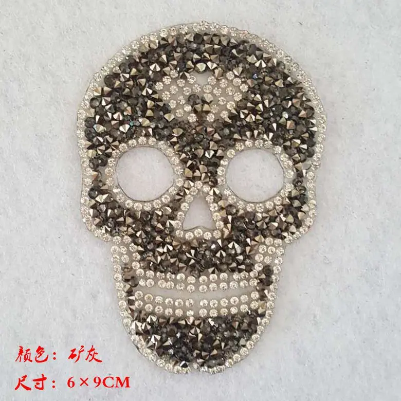 ZOTOONE Стразы Кристаллы Стразы Diy Аппликация Железная на прозрачной горячей фиксации Стразы наклейки камни для одежды Череп Украшение G