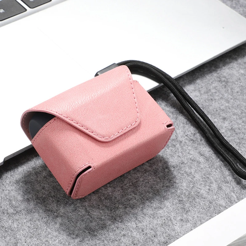 Pink IKSNAIL для Apple AirPods Pro, кожаный чехол, портативные Bluetooth наушники, защита от падения, защитный чехол для Air Pods 3 Pro, чехол - Цвет: Pink