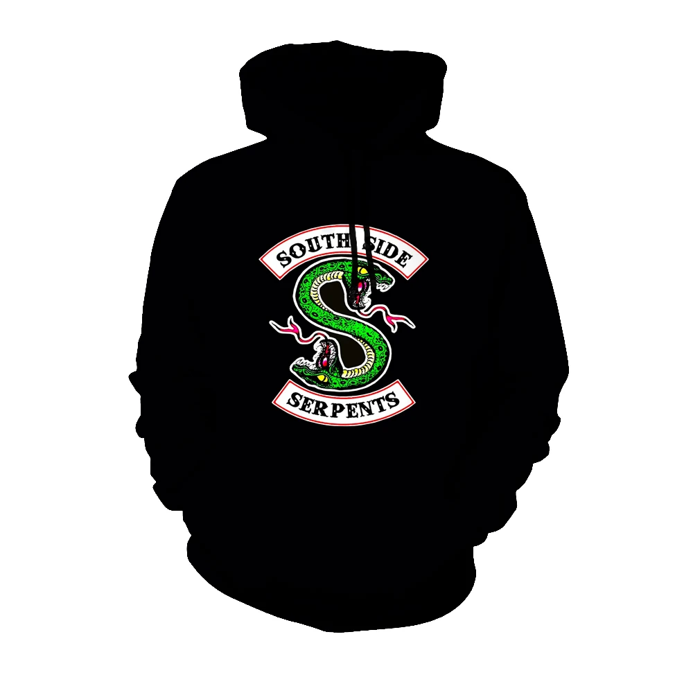 Riverdale Jacket Sweatshirts Plus Size South Side Clothing Serpents Riverdale Hoodie Sweatshirt Spring Hooded Pullover - Цвет: riverdale hoodies 10