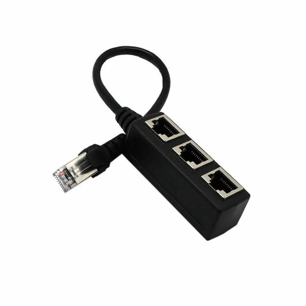 RJ45 Y Splitter адаптер 1-3 порта Ethernet кабель-коммутатор для CAT 5/CAT 6 LAN разъем Ethernet EM88