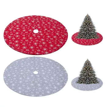

Christmas Tree Skirt Snowflake Tree Skirt Mat for Home Decor Floor Mat Ornaments Merry Christmas New Year Decoration