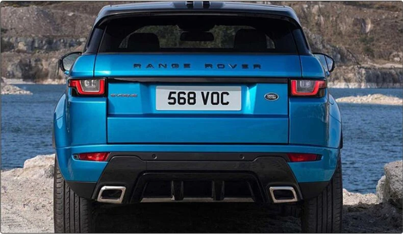 Задний бампер выступ Спойлеры& Exhause для LAND ROVER RANGE ROVER EVOQUE 2011- Высокое качество ABS праймер диффузор