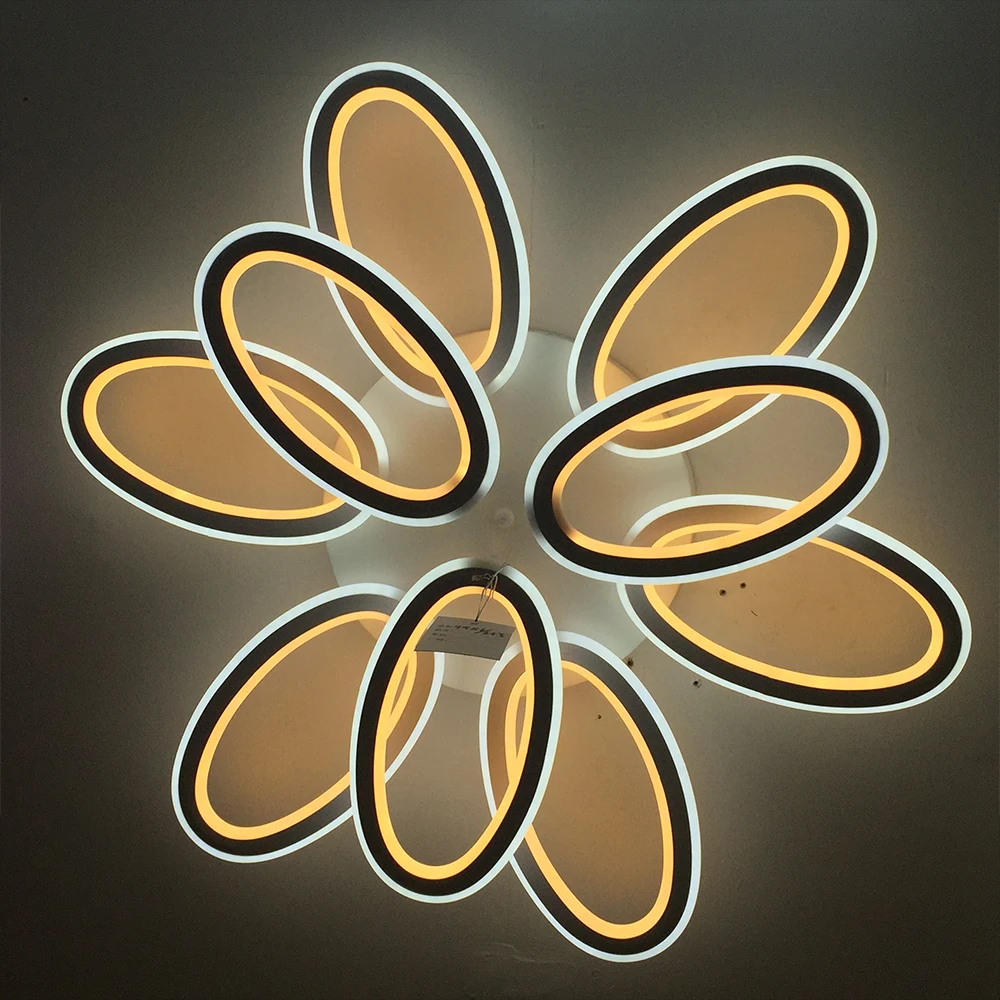 

Modern LED rings Ceiling Lamp for kitchen living room study room bedroom Dimmable+Remote control geometry fixture