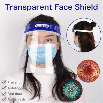 

Transparent Anti Splash Mask Protect Full Face Cover Mask Visor Shield Dust-proof Anti-Fog Safety Isolation Protective Mask