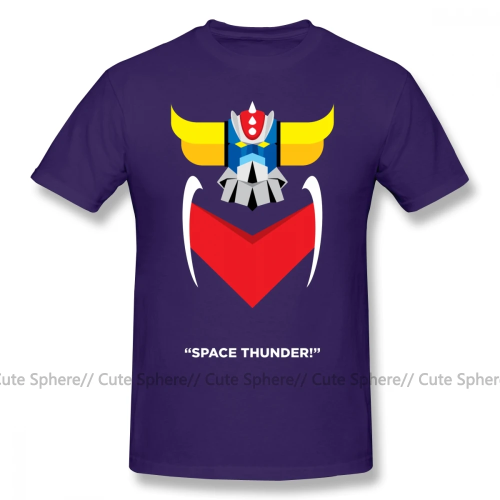 Футболка Grendizer, футболка Grendizer, футболка с принтом, Повседневная футболка, мужская Милая 5x хлопковая футболка с коротким рукавом - Цвет: Purple